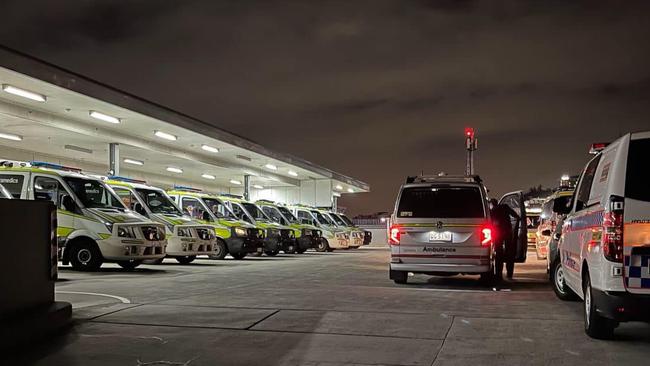 Ramping at Brisbane’s PA Hospital last month. Picture: David Crisafulli