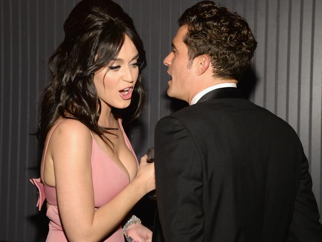 Perry and Bloom were seen at several parties following the Golden Globes.