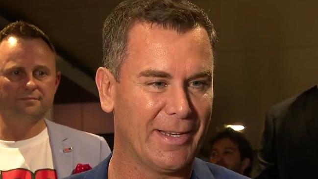 It was only in September 2022 that Wayne Carey finally fell from grace. Picture: Nine News