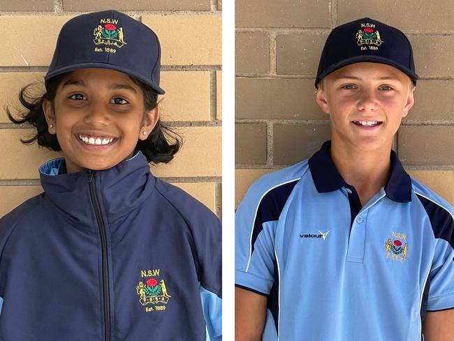 NSW PSSA u12 Cricket Team to play School Sports Australia u12 national titles in Ballarat 2022, picture at Raby Oval, Raby NSW, 16 November 2022. Picture: Jason Hosken (News Corp) - 4.3 canva