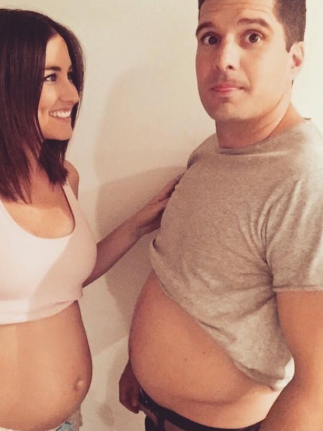 Leigh Montagna (right) and his wife Erinn. Picture: Instagram