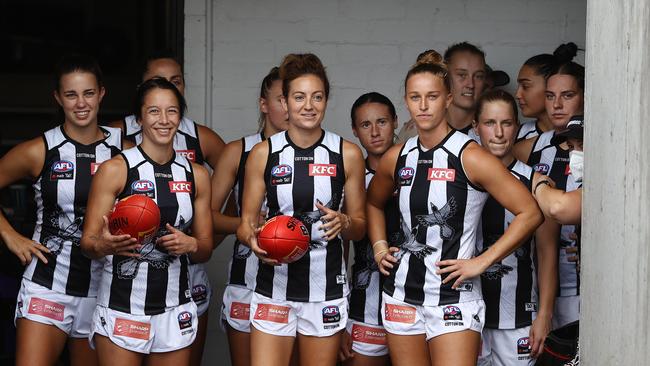 Chiocci has led the Pies for all seven seasons of AFLW. Picture: Michael Klein