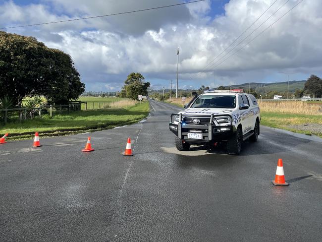 Emergency services were called to the scene on Waterloo Rd in Trafalgar about 10.30am on Sunday, July 28, 2024,  where a deceased male was discovered by a passerby. Picture: Jack Colantuono