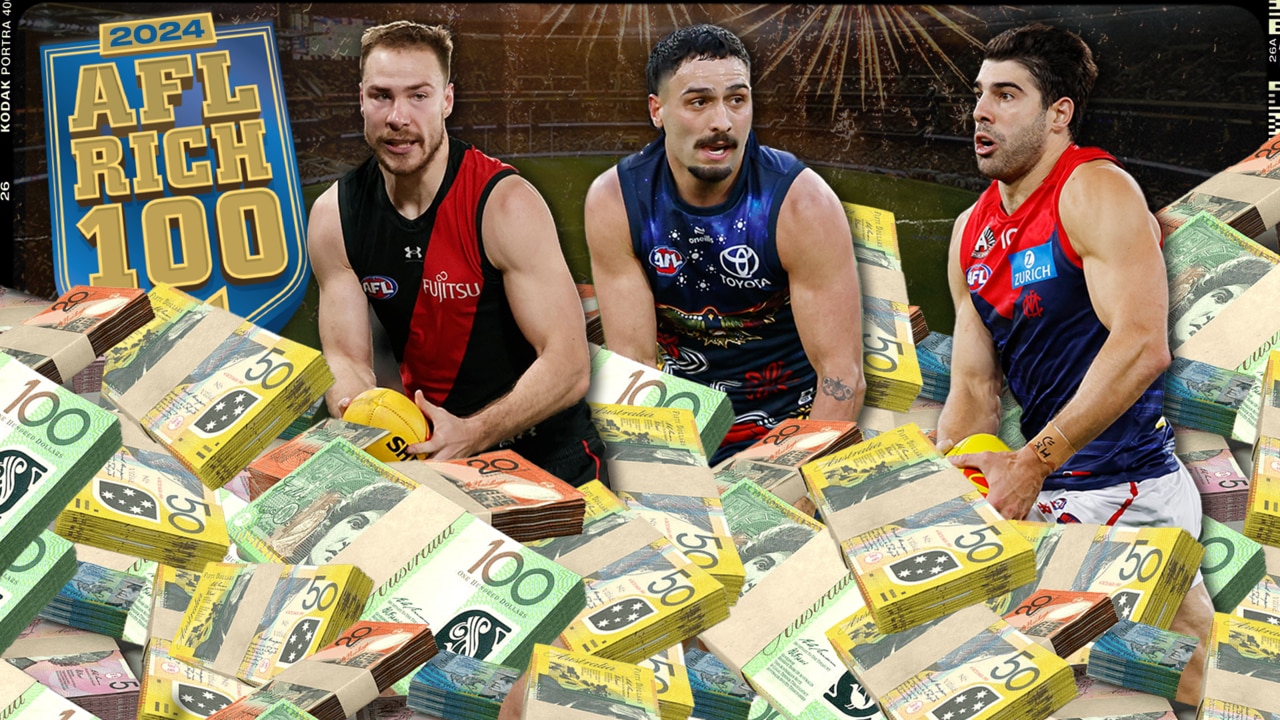 AFL Rich 100: Footy’s mega earners, millionaires revealed