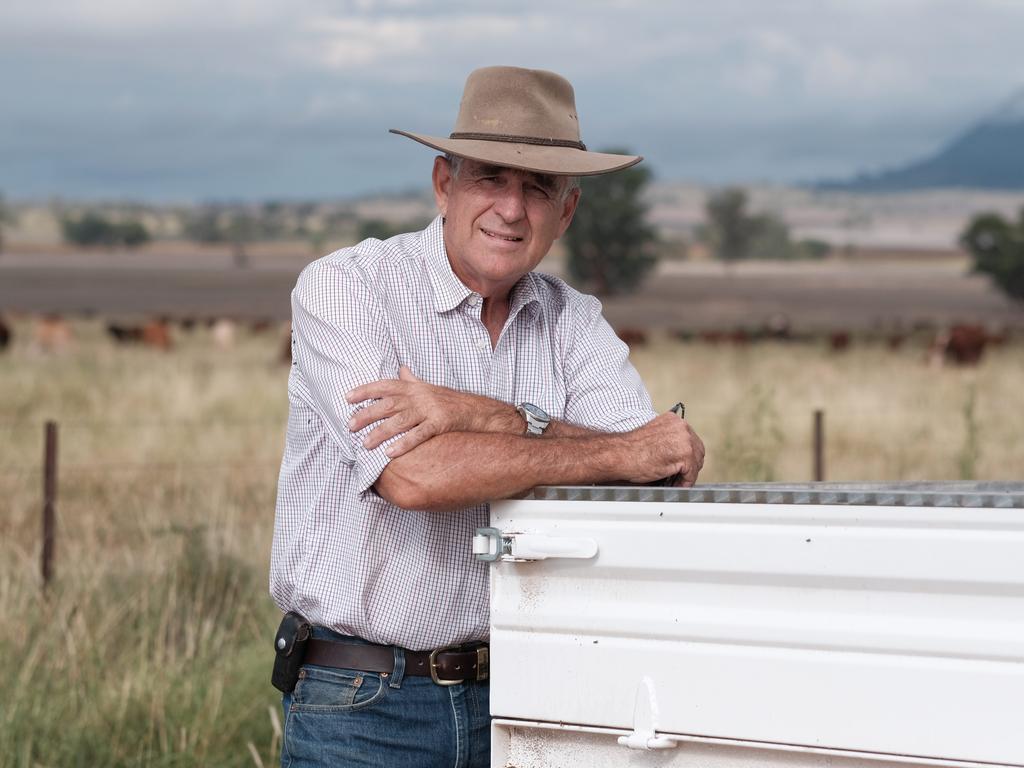 Former Deputy Prime Minister and Nationals leader John Anderson on his property ‘Newstead’ near the township of Mullaley in NSW. Picture: Antony Hands