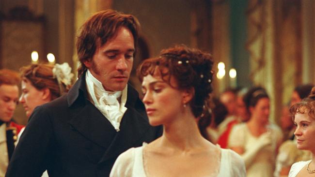 Matthew MacFadyen and Keira Knightley in one of the movie incarnations of <i>Pride and Prejudice</i>.