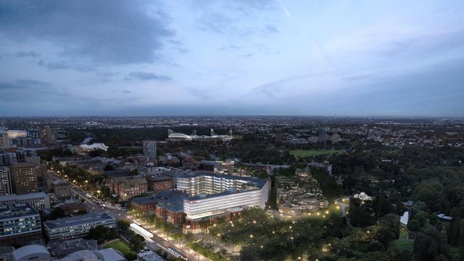 Artist’s impression of the old Royal Adelaide Hospital site.