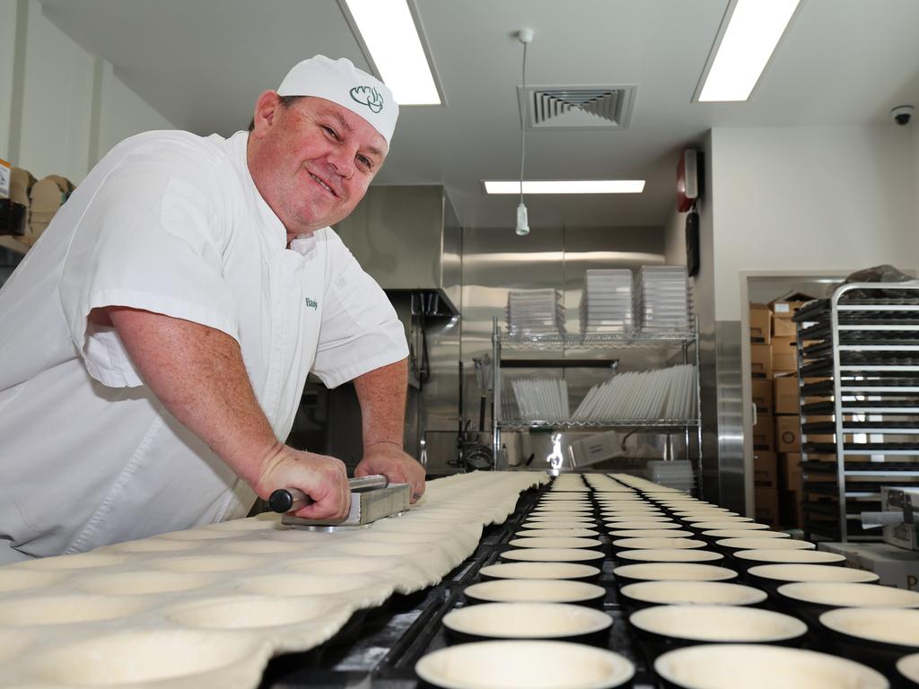 Franchisee Anthony Bosworth hard at work in the kitchen. Picture: Glenn Hampson.