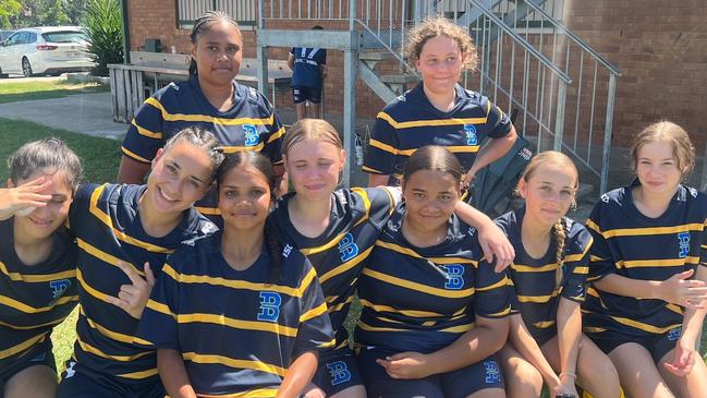 Bremer High Year 9/10 Rugby team: Vana Hobson, Indiana Oâ&#128;&#153;Dononuhue, Emere Walters, Emalini Waqairatu, Geraldine Lomas-Bonner (VC), Shynece Taylor, Shontaya Glass-Zammit, Kiarnna Cribb, Tyra Dezorzi.