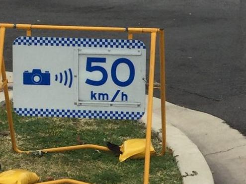 Mobile speed camera warning signs which make drivers aware that they are approaching  a camera vehicle will cease to be used in NSW. Supplied