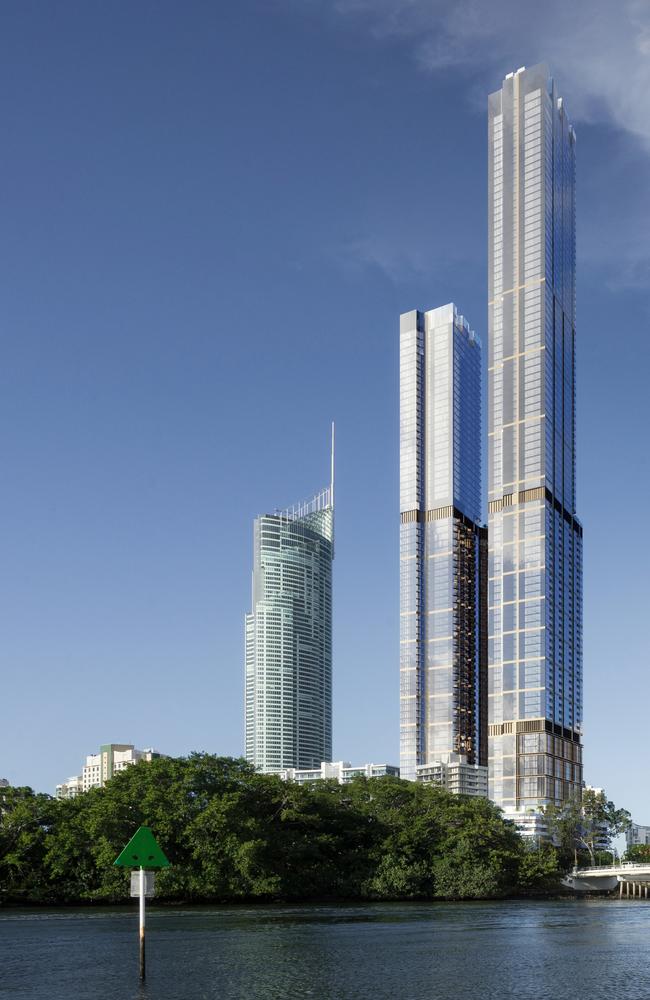The towers, if built, would dwarf Q1.