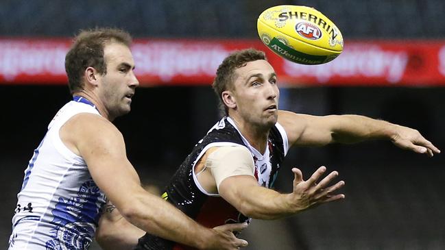 Luke Dunstan was prolific after being recalled from the VFL. Picture: Darrian Traynor/Getty Images