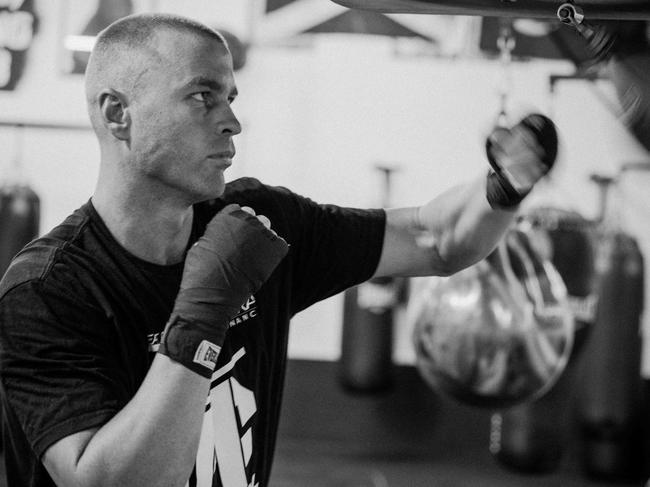 Boxer Josh Frederiksen is staying focused on his fighting career after overcoming drug addiction. Picture: Supplied.