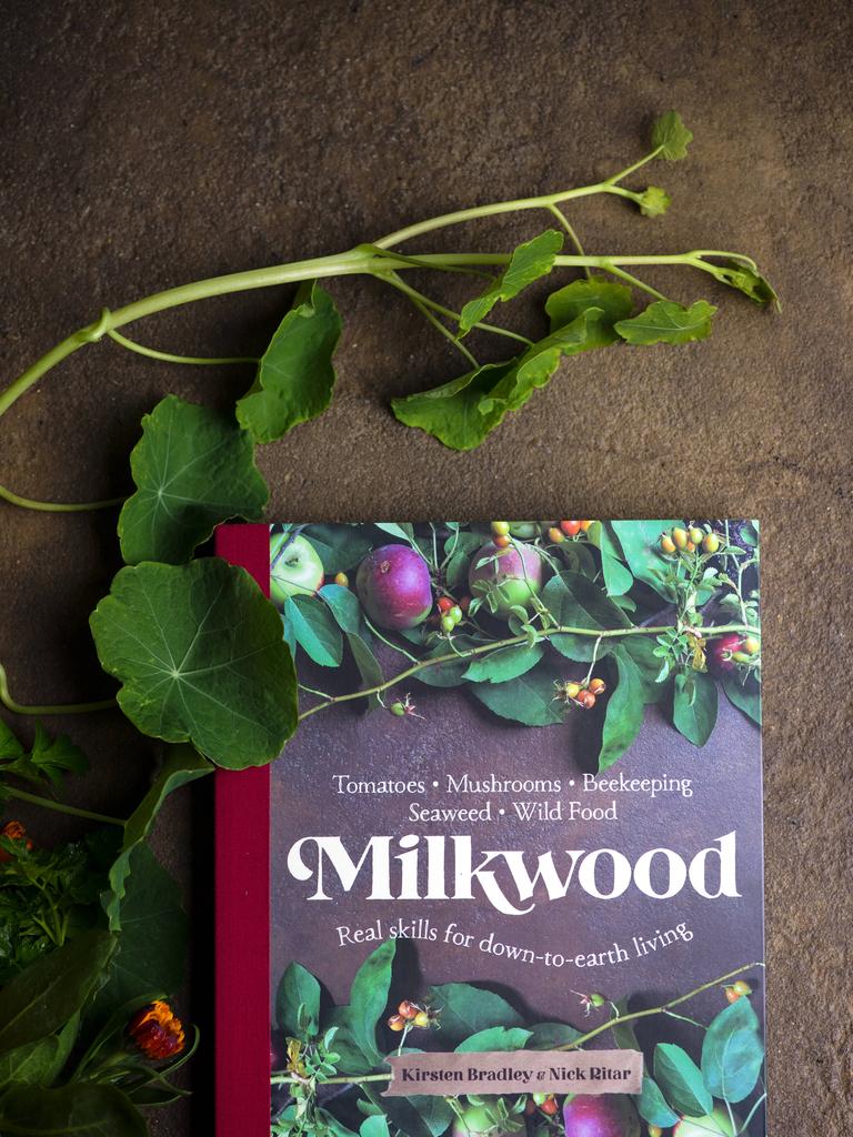 Kirsten and Nick’s new book called Milkwood. Picture: Zoe Phillips