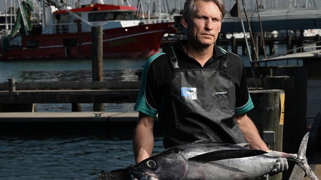 Adam Whan says his business is suffering from a worker shortage that is affecting his boats’ fishing capacity. Picture: Lyndon Mechielsen/The Australian