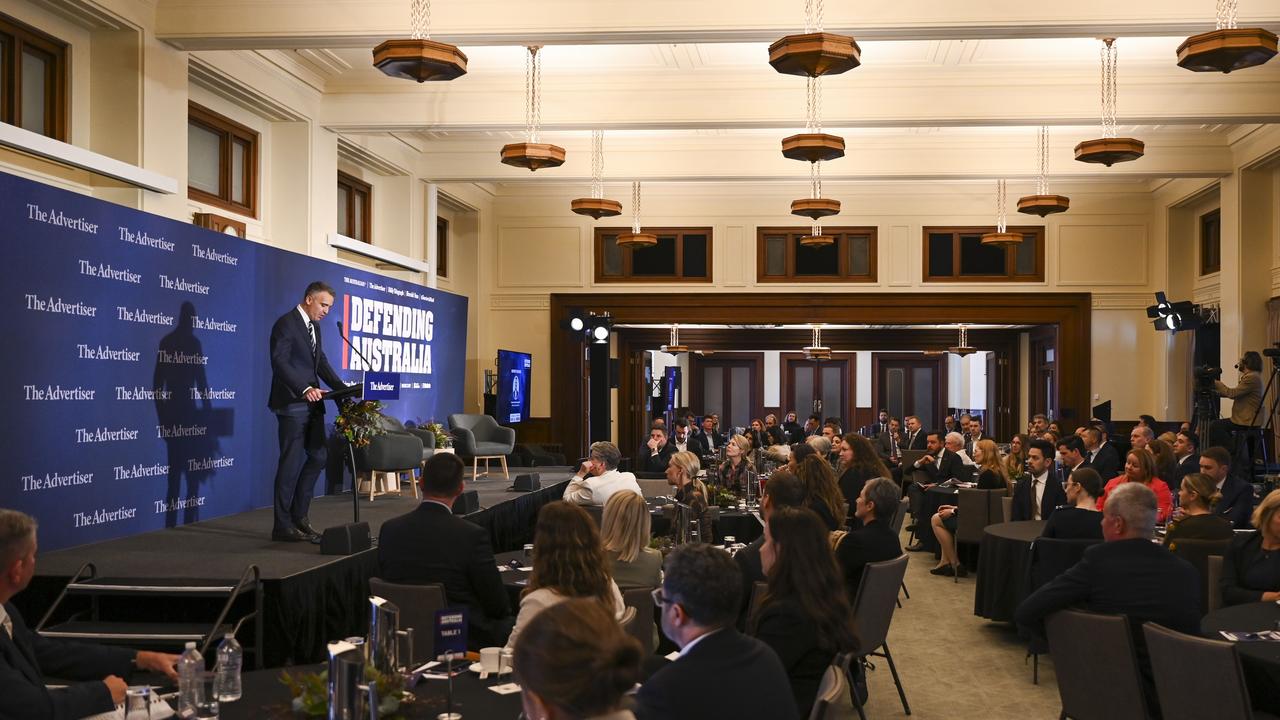 “The digital shipyard is bringing a level of productivity and quality, the likes of which naval shipbuilding hasn’t seen globally and that’s happening at Osborne,” Peter Malinauskas said. Picture: Martin Ollman