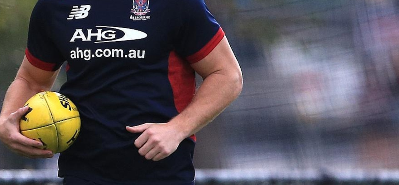 Melbourne training at Gosch's Paddock James Frawley Picture:Wayne Ludbey.