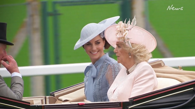 Kate and William glam up for Ascot