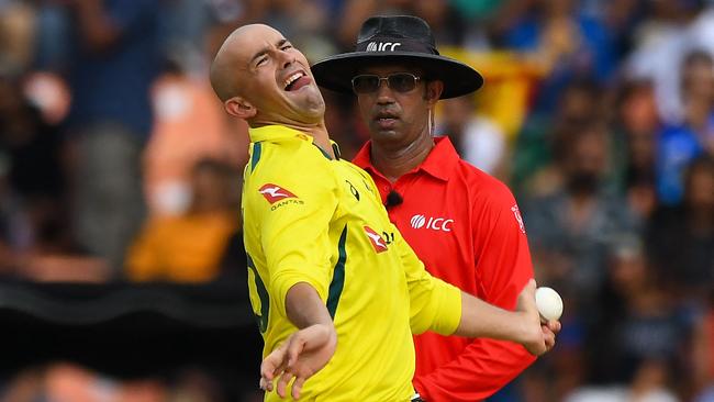 Ashton Agar has long been considered a white-ball specialist without the control for the red-ball game, but nonetheless has been Australia’s second choice spinner for years. (Photo by AFP)