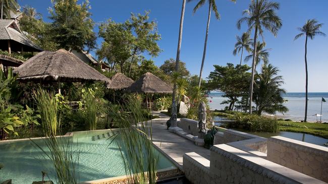 The pool at Kamalaya wellness resort on Koh Samui, Thailand.