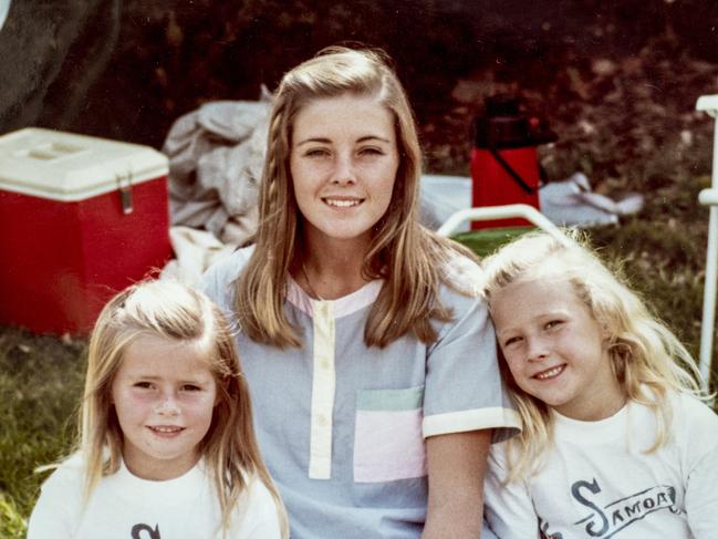 Joanne Curtis (middle) was employed as a babysitter for Chris and Lyn’s two daughters.