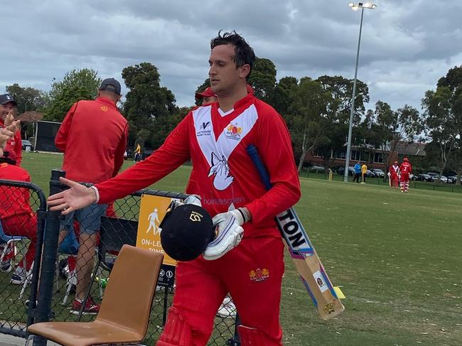 Bradley Erasmus walks off after his start turn in the Super Slam.