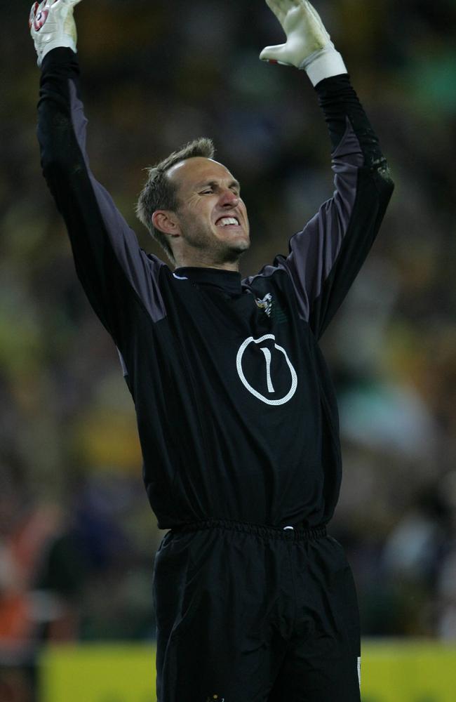 The moment of a lifetime. Mark Schwarzer against Uruguay in 2005.