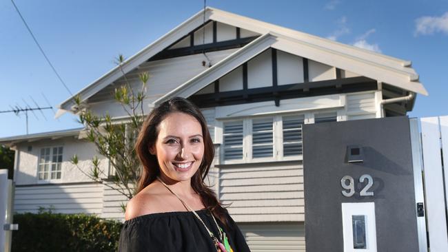 Alexia Kimmich has renovated a 1930s home in Clayfield with her husband Marc, with plans to put the home on the market this year amid strong demand for million-dollar median suburb Clayfield.