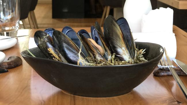 Mussels — a Belgian staple — at Moxhe. Picture: Jenifer Jagielski