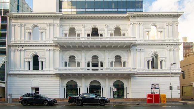 Pelligra Group has undertaken a multimillion dollar upgrade of the historic Pirie House building on Pirie St. Picture: Supplied by Hub Adelaide