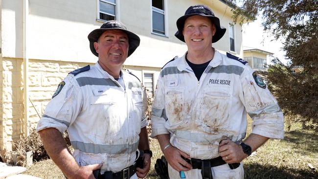 Police Rescue senior constables Ben King and Adam Davis. Picture: Toby Zerna