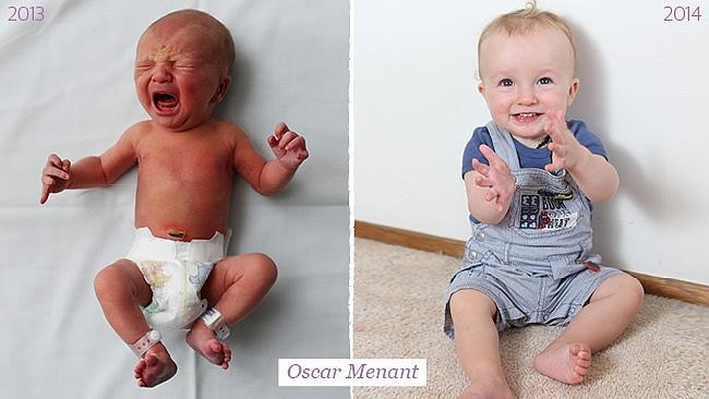 Oscar Menant Mother Evelyn Woolcott: Oscar is pretty cheeky, but he’s a happy and relaxed