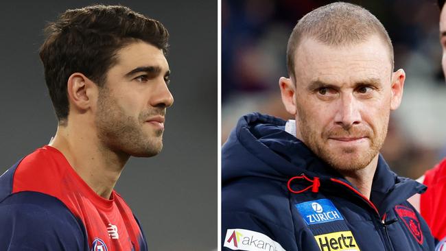 Doubts still linger over Christian Petracca's Melbourne future as Simon Goodwin weighs in after the Dees' Round 24 loss to Collingwood.