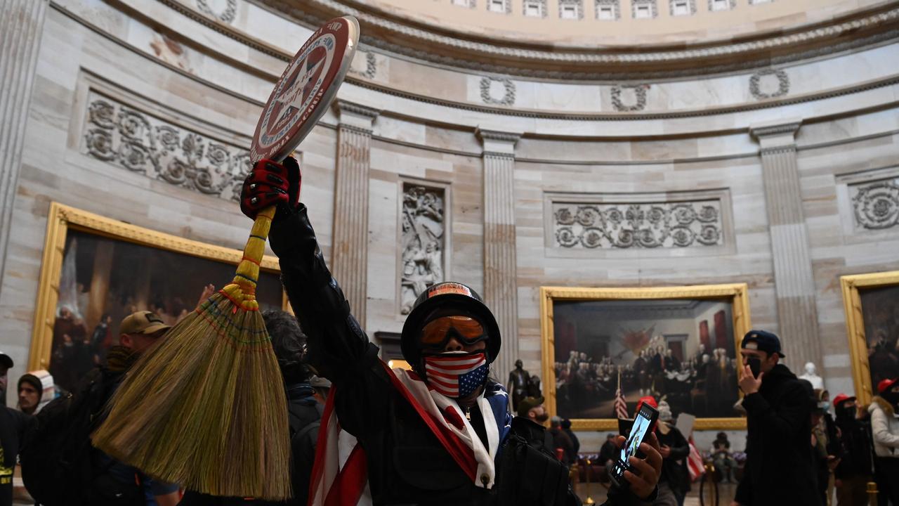 The riots won’t stop Joe Biden from being sworn in later this month. Picture: Saul Loeb/AFP