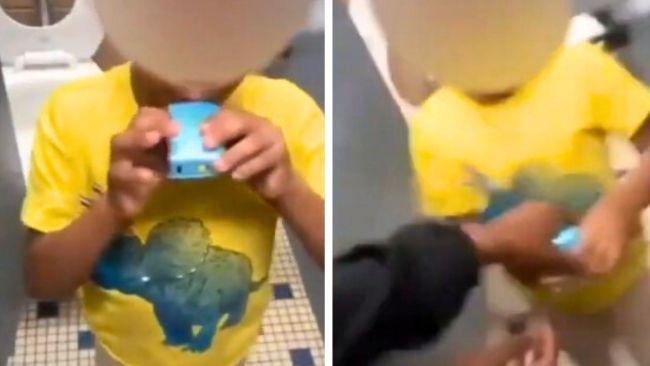 5yo is forced to vape in school bathroom by older students