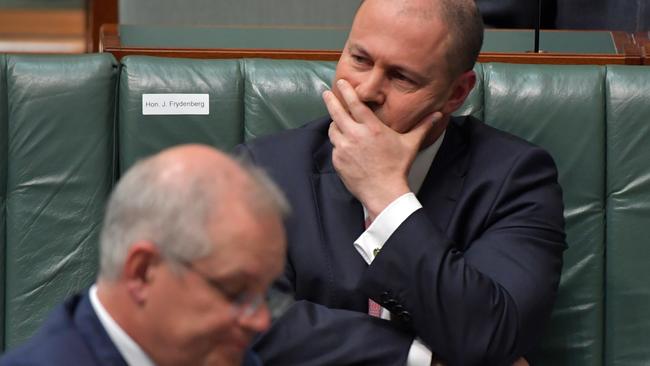 Prime Minister Scott Morrison (left) and Treasurer Josh Frydenberg. Picture: Sam Mooy/Getty Images