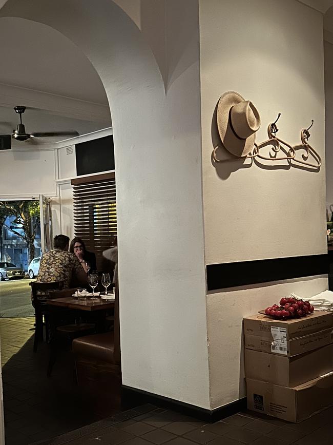 Casual fit-out and a Panama hat at Bar Vincent. Source: Supplied