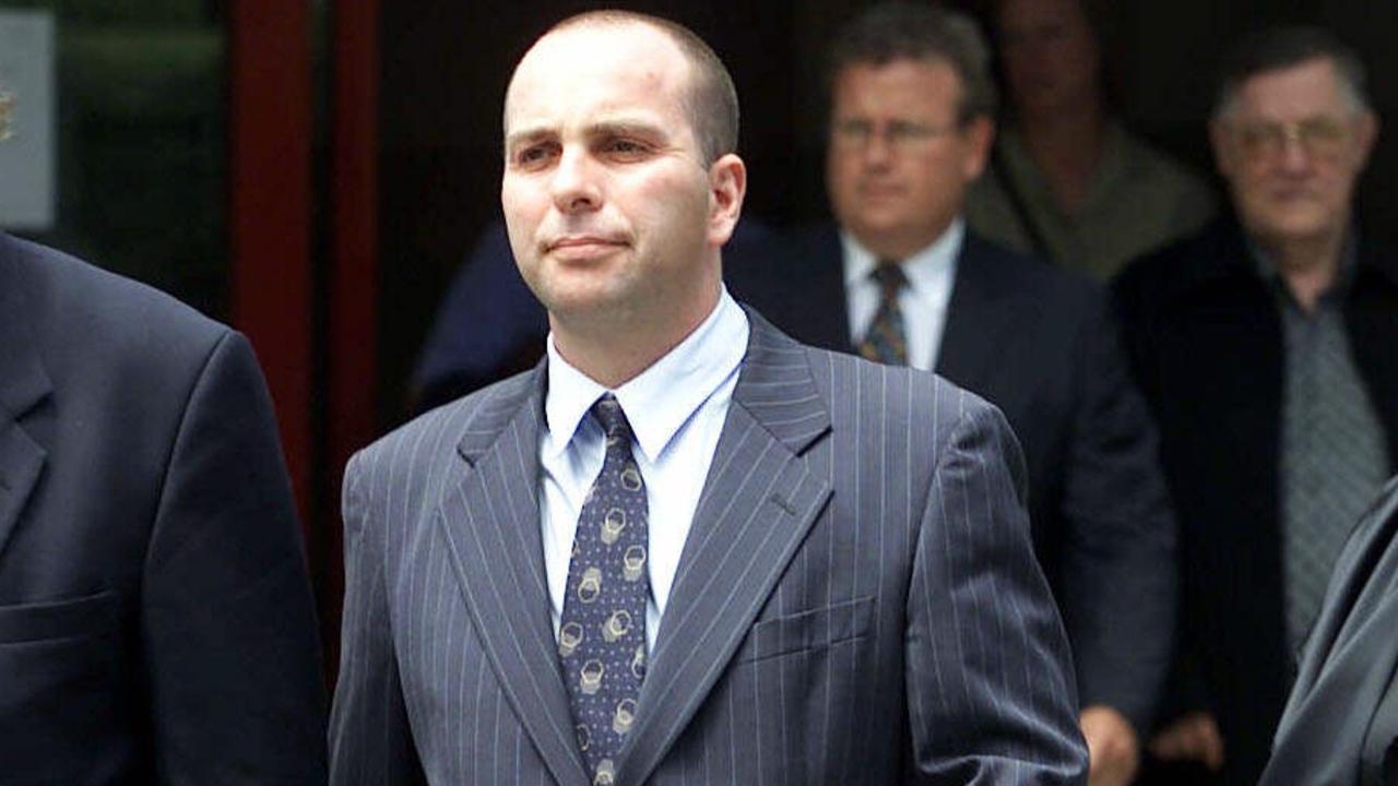 Jason Moran outside Melbourne Coroner’s Court in 2002. Picture: Graham Crouch