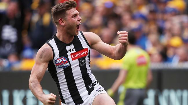 Taylor Adams was Collingwood’s best player in the Grand Final last year. Picture: Phil Hillyard