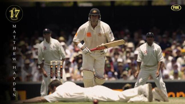 Matthew Hayden tons up twice at the Gabba