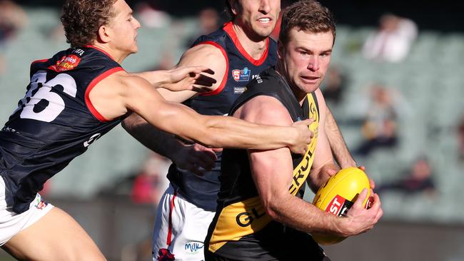 Andrew Bradley in action for Glenelg. Picture: Sarah Reed