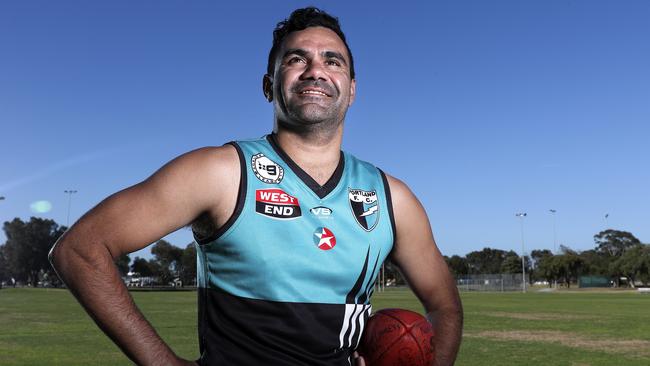 Former Port Adelaide and North Melbourne forward Lindsay Thomas has signed with Portland for the 2019 Adelaide Footy League season. Picture: Sarah Reed