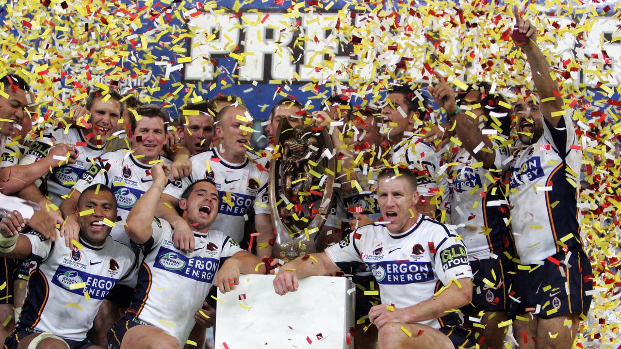 The Broncos celebrate their last title in 2006.