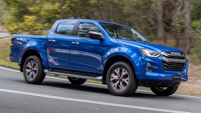 The 2023 model Isuzu D-Max Crew Cab LS-U+.