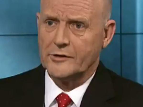 Virginia Trioli grills Senator David Leyonhjelm on 7.30. Picture: ABC