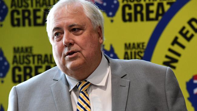 Clive Palmer has an outstanding debt to the Commonwealth of $6,713.15.Picture: News Regional Media