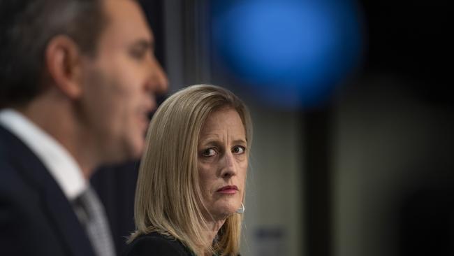 The Opposition has been demanding Senator Gallagher answer questions about what she knew about Ms Higgins’ allegations before they became public. Picture: NCA NewsWire / Martin Ollman