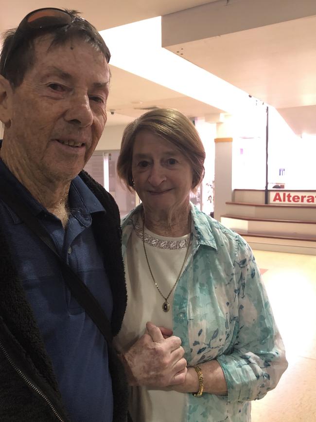 Ron and June Turnbull at Wentworthville Mall.