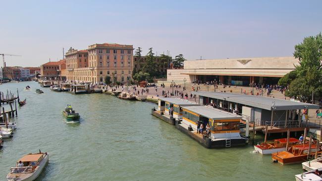 Hop off the train and straight onto the vaporetto at Venice’s Central Station.