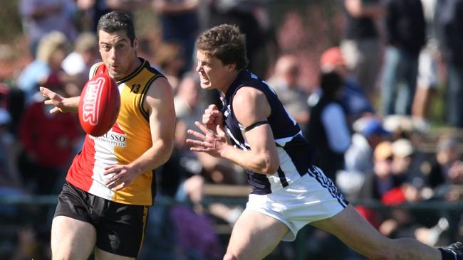 Demasi in action in the 2009 D1 grand final. Picture: Calum Robertson